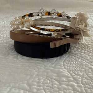 J. Crew Women's Headband Collection - Black, Brown, Cream